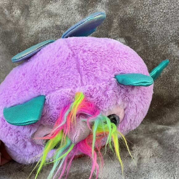 Zuru Rainbocorns Owl Plush Purple Sequin Heart Hidden Pizza Stuffed Toy 10" - Picture 6 of 10